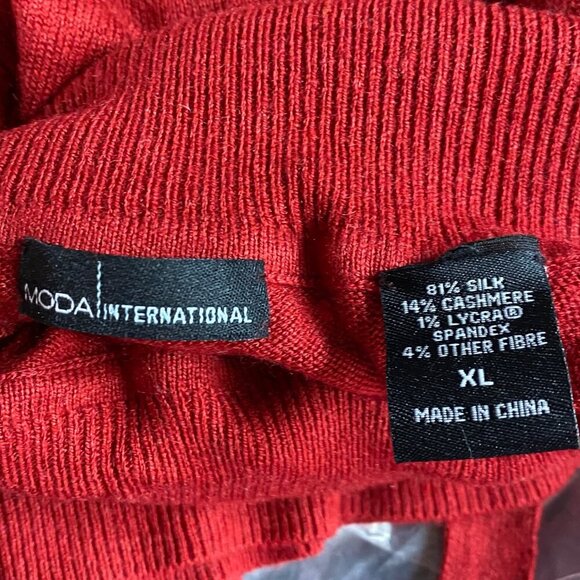 VICTORIA'S SECRET MODA INTERNATIONAL SILK & CASHMERE BLEND SWEATER XL NIB‎ - Picture 9 of 11